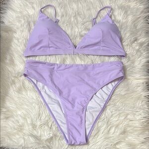 NWOT From Amazon Light Purple Bikini Swim Set Size XL